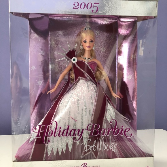 2005 bob mackie holiday barbie